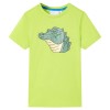Tricou pentru copii, lime, 92, vidaXL