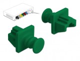 Set 10 buc protectie impotriva prafului pentru RJ45 Verde, Delock 86512
