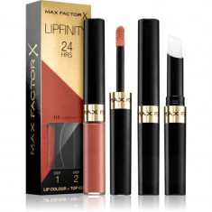 Max Factor Lipfinity Lip Colour ruj cu persistenta indelungata balsam culoare 115 Confident 4,2 g