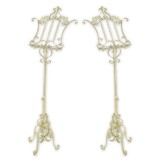 Set doua suporturi pentru partituri antik white RW-53