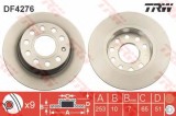 Disc frana VW GOLF V Variant (1K5) (2007 - 2009) TRW DF4276