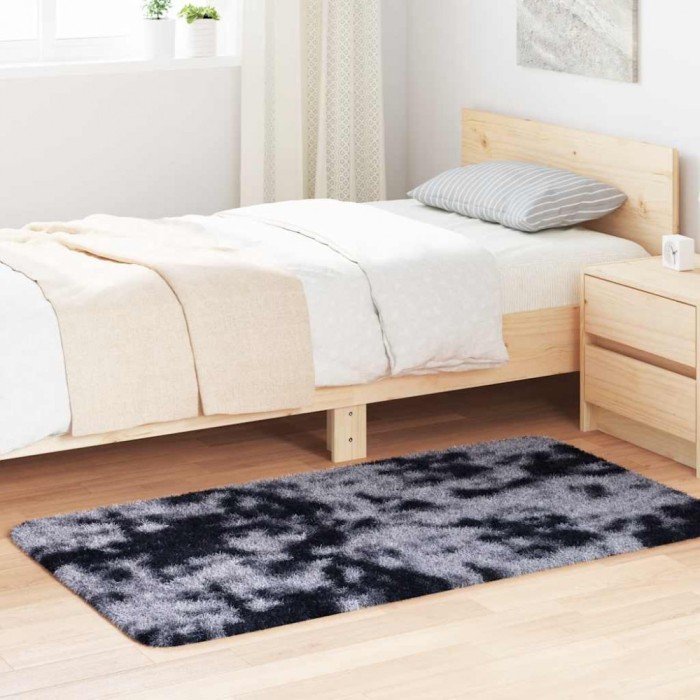 vidaXL Covor shaggy cu pom &icirc;nalt, NAVARRA, gri &icirc;nchis, 80x150 cm 4102816