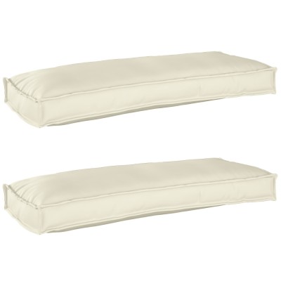 Set de perne pentru palet 2 pcs Crem 100 x 40 x 8 cm foto
