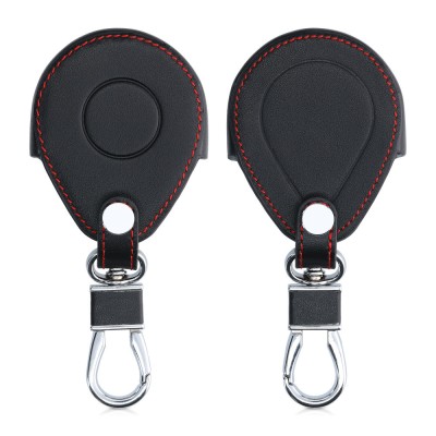 Husa Cheie Moto pentru Harley Davidson , Kwmobile, Negru/Rosu, Piele ecologica, 56477.01 foto