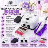 Freza electrică pentru manichiură și pedichiură GF-17 Global Fashion, 35000 rpm, 80 W