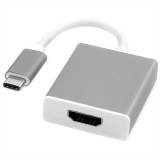 Adaptor USB 3.1 tip C la HDMI T-M Aluminiu, Roline 12.03.3210