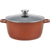 Cratita pentru prepararea gemului, sosului din tomate Grunberg, 7.5 l, 30 cm, aluminiu, ceramica, capac