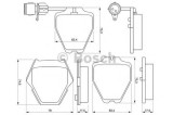 Set placute frana,frana disc AUDI A6 Avant (4A, C4) (1994 - 1997) BOSCH 0 986 424 689