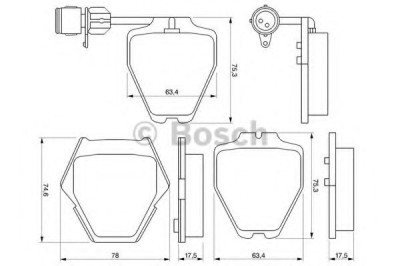 Set placute frana,frana disc AUDI A6 (4A, C4) (1994 - 1997) BOSCH 0 986 424 689 foto