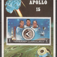 AJMAN COSMOS APOLLO 15 ( colita nedantelata ) MNH