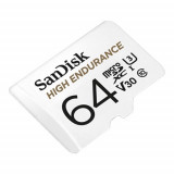 Card MicroSD 64GB&#039;seria HIGH Endurance - SanDisk SDSQQNR-064G-GN6IA SafetyGuard Surveillance