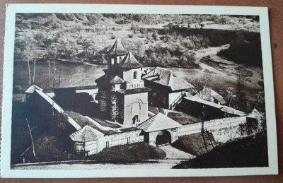 Carte postala, Manastirea Cornet-Arges, perioada interbelica foto
