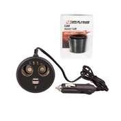 Priza dubla Power Cup la bricheta cu tester acum. + USB 12V 4Cars ManiaMall Cars Priza dubla Power Cup la bricheta cu tester acum. + USB 12V 4Cars ManiaMall Cars