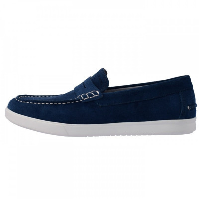 Mocasini barbati, din piele naturala, Geox, U722CC-42-06, bleumarin foto