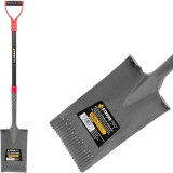 Ranga dreapta Strend Pro Garden ErgoBULL, pentru drenaj, cu coada din fibra de sticla, maner D, 1150 mm