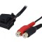 Adaptor Aux RCA 0,8m compatibil Seat VW &Scaron;koda Navigație MFD2 RNS RNS2