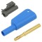 Conector Banană 4mm Albastru 32A 1kV cu Izolație