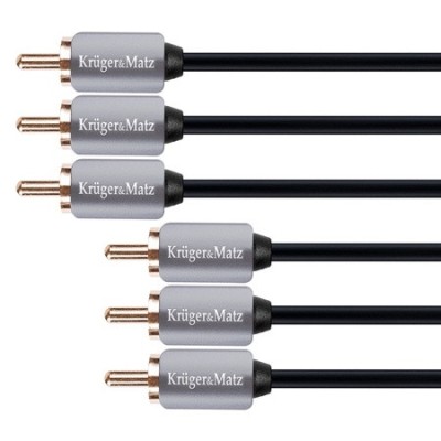 CABLU 3RCA-3RCA 1.8M KRUGER&amp;amp;MATZ - KM0307 foto