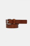 Weekend Max Mara curea de piele femei, culoarea maro, 2515501065600