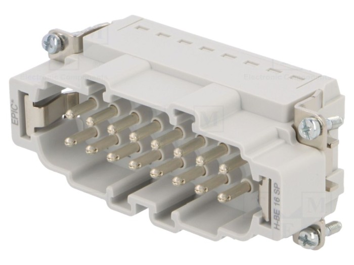 Conector HDC inserturi contact tată EPIC H-BE 16A