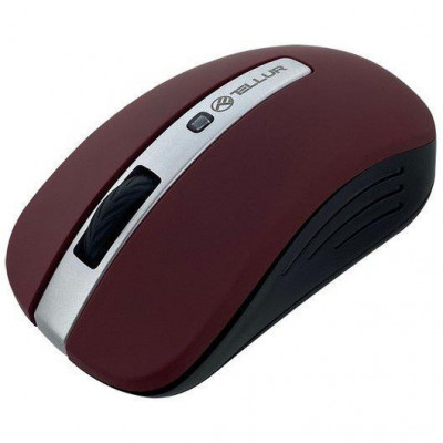 Mouse wireless tellur basic led rosu inchis foto