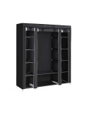 Cumpara ieftin Dulap pliabil, Songmics, 150 x 45 x 175, LSF03H, Negru