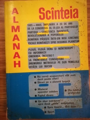 Almanah Scanteia 1986 comunism epoca de aur propaganda Ceausescu foto