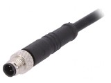 Conector M5 Mufă Tată 4 PIN Drept IP67 60V 1m