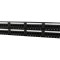 Patch Panel GEMBIRD 48 Porturi Cat 5e RJ45 Negru NPP-C548CM-001