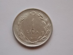 1 LIRA 1977 TURCIA foto