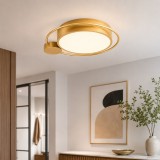 Plafonieră LED Erste Moon 28W 1400lm 3000K Auriu 440x70mm - Corp iluminat modern elegant pentru living sau dormitor cu design circular rafinat.