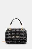 Valentino Bags geantă TWEED culoarea negru, VBS9JP05