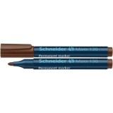 Permanent marker SCHNEIDER Maxx 130, varf rotund 1-3mm - maro