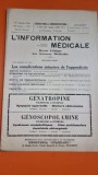 L Informaton Medicale 10 Annee Nr. 1 Janvier 1928