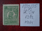 1920- Romania- Ferd. b. mic Mi271-MNH, Nestampilat