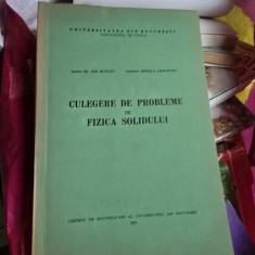 Culegere de probleme de fizica solidului - Ion Bunget foto