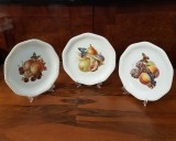 ROSENTHAL- 3 FARFURII DIN PORTELAN ROSENTHAL- DECOR FRUCTE- ANII 20