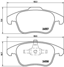 BREMBO P 61 086 PRIME LINE set placute frana disc