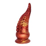 Dildo Fantasy No. 55 cu Ventuza, Silicon Lichid, Portocaliu, 21.5 cm, Passion Labs