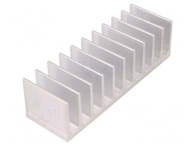 Radiator Extrudat cu Aripioare 40x124x35mm Brut foto