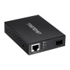 Mediaconvertor POE Gigabit - SFP fibra optica - TRENDnet TFC-PGSFP
