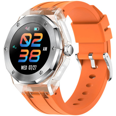 SMARTECH SmartWatch cu Ritm Cardiac, Tensiune arteriala, Nivel Oxigen, Display 1.09 inch, Alarma, Cronometru, Moduri sport, Calorii, Alerta sedentaris foto