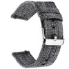 Curea material textil, compatibila cu Huawei Watch GT 5 Pro 46mm, Telescoape QR, 22mm, Grainsboro Gray