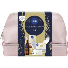 Set cadou Nivea Q10: Crema anti-rid de zi SPF 15, 50ml + Serum dual-action anti-age si anti-glycation, 30ml