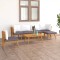 Gossi set mobilier de gradina cu perne, 7 piese, lemn masiv acacia