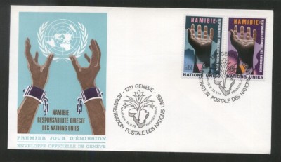 UN Geneva 1975 Namibia Mi.52-53 FDC UN.063 foto