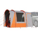 vidaXL Cort auto pentru 4 persoane, gri/portocaliu, impermeabil