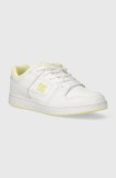 DC sneakers din piele culoarea alb