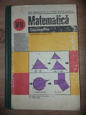Matematica. Manual pentru clasa a 7-a - Ion Cuculescu, Constantin Ottescu foto