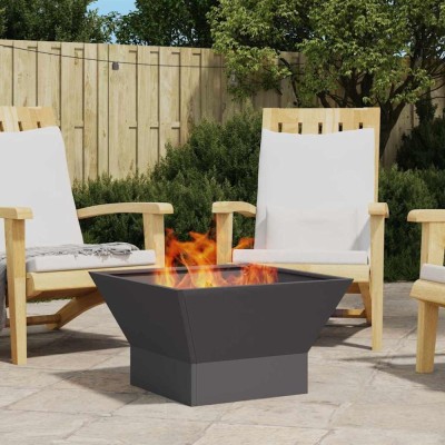 vidaXL Cuptor de foc Negru 60 x 60 x 35 cm Oțel 858910 foto